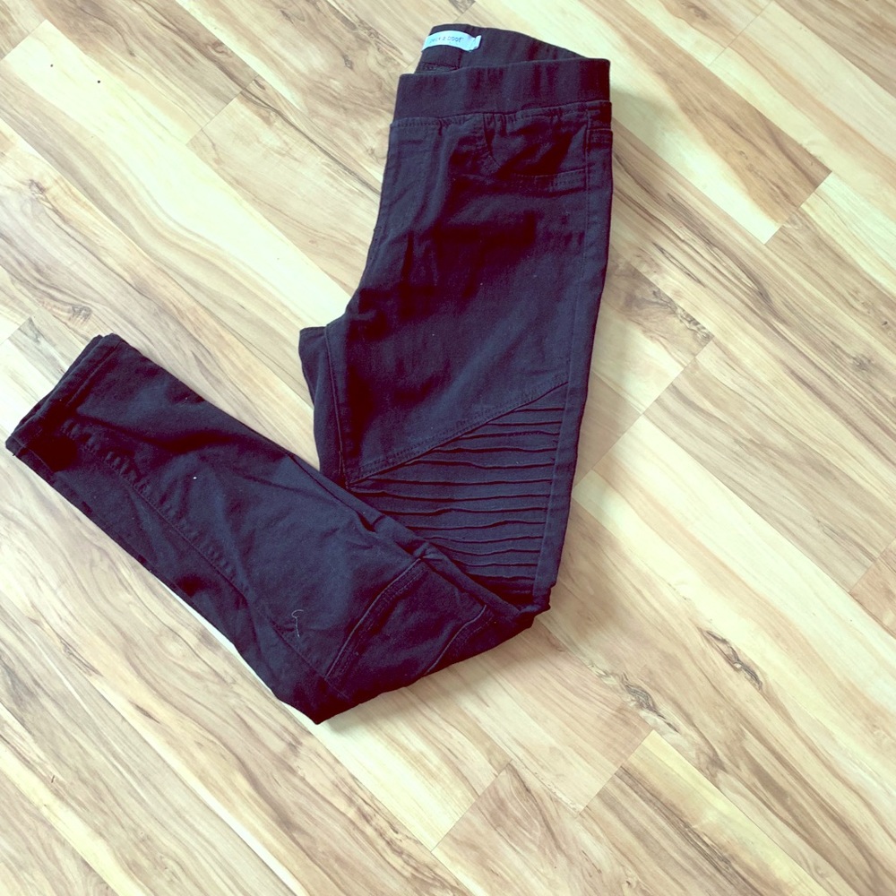 Black Moto Jeggings
